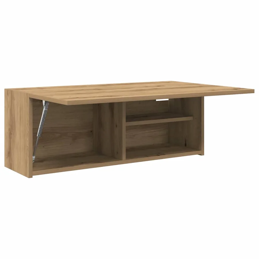 Armoire murale de bain chêne artisanal bois d'ingénierie - 6