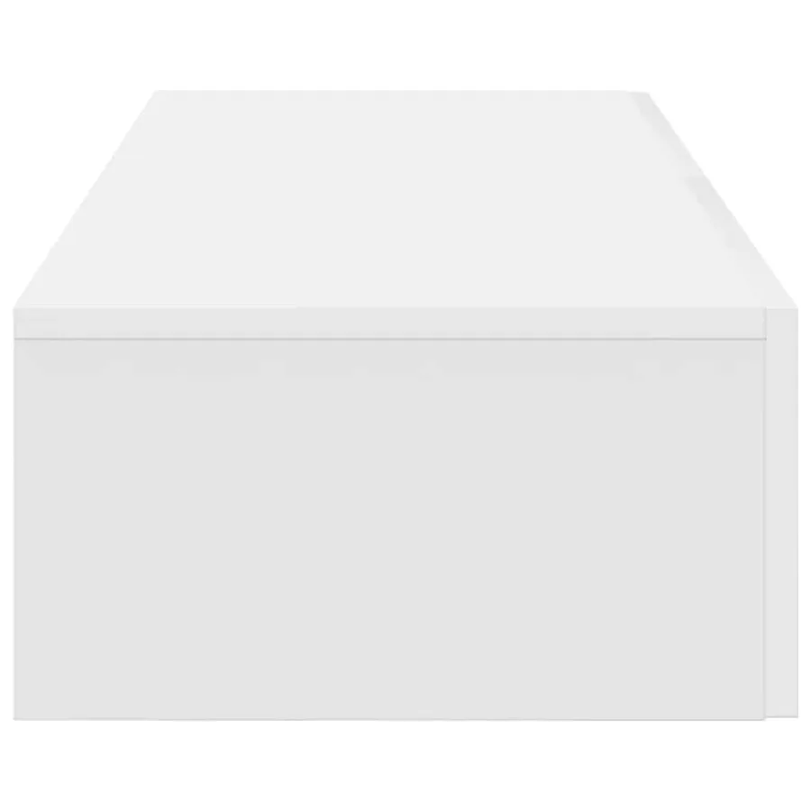 Étagère murale et tiroirs blanc 60x26,5x15 cm bois d'ingénierie - 5