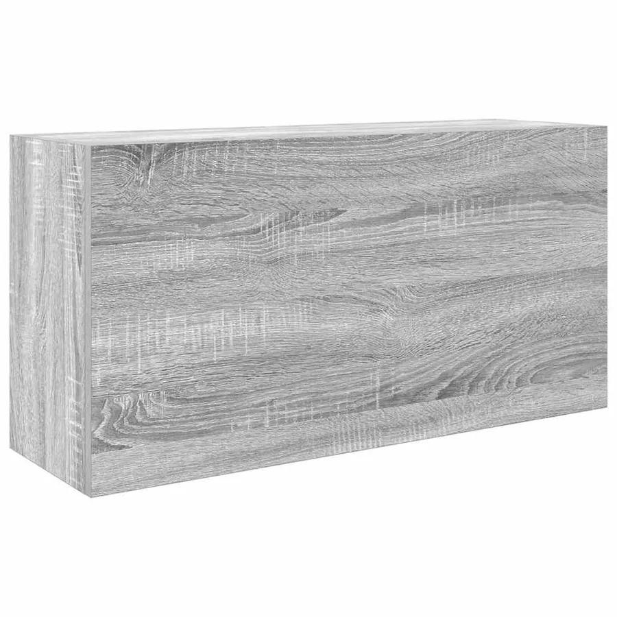 Armoire murale de bain sonoma gris 80x25x40cm bois d'ingénierie - 2