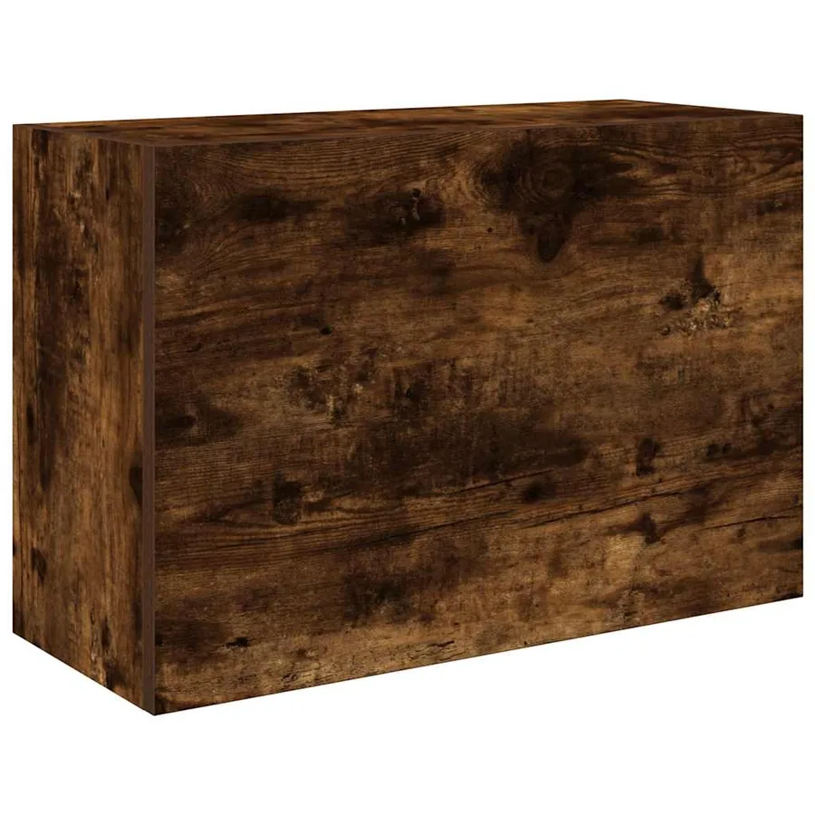 Armoire murale de bain chêne fumé 60x25x40 cm bois d'ingénierie - 2