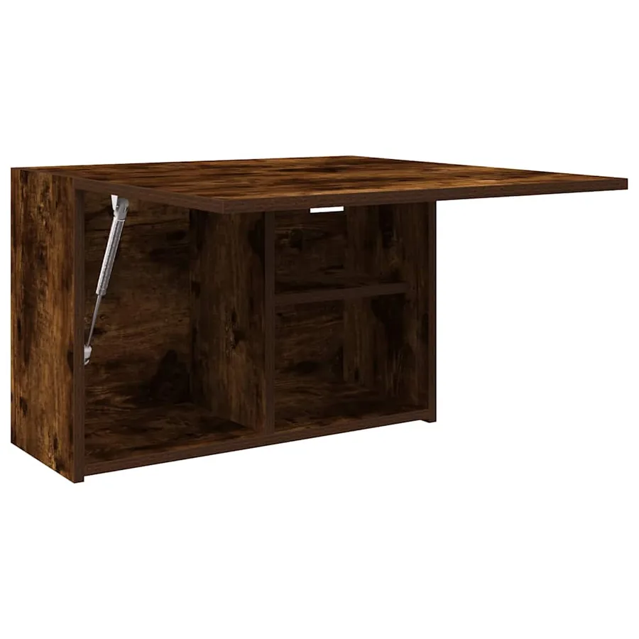 Armoire murale de bain chêne fumé 60x25x40 cm bois d'ingénierie - 5