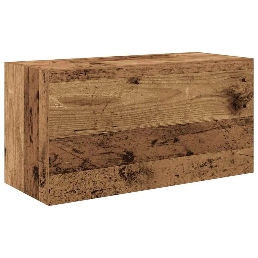 Armoire murale de bain vieux bois 60x25x30 cm bois d'ingénierie - 2