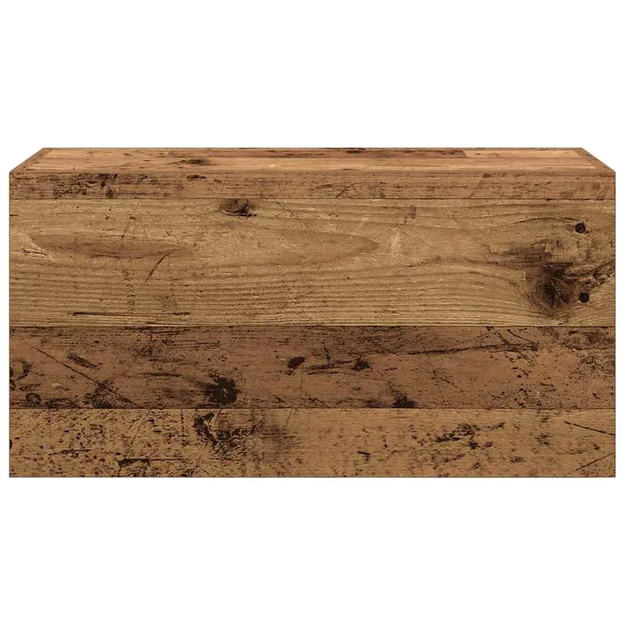 Armoire murale de bain vieux bois 60x25x30 cm bois d'ingénierie - 6