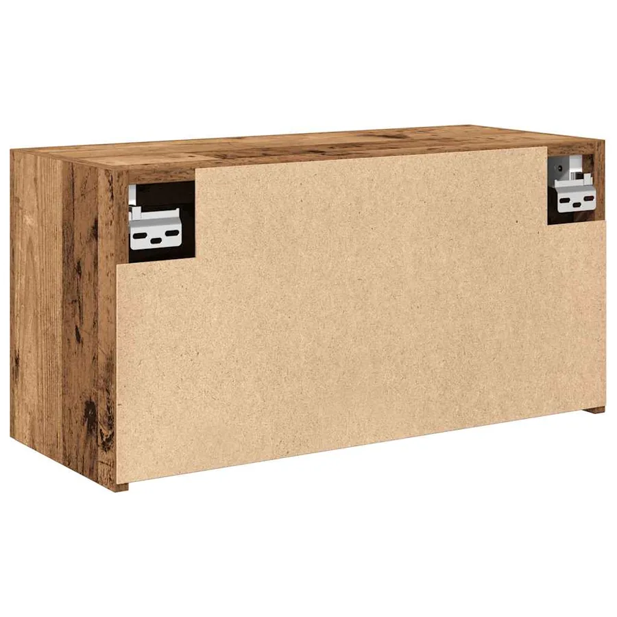 Armoire murale de bain vieux bois 60x25x30 cm bois d'ingénierie - 8