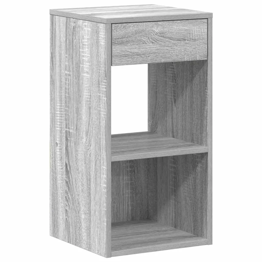 Tables de chevet avec tiroir 2 pcs sonoma gris 35x34x66,5 cm - 5