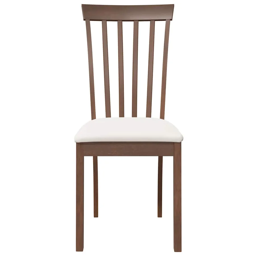 Chaises à manger coussins 2 pcs marron bois massif caoutchouc - 5
