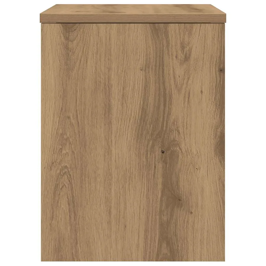 Tables de chevet 2 pcs chêne artisanal bois d'ingénierie - 7
