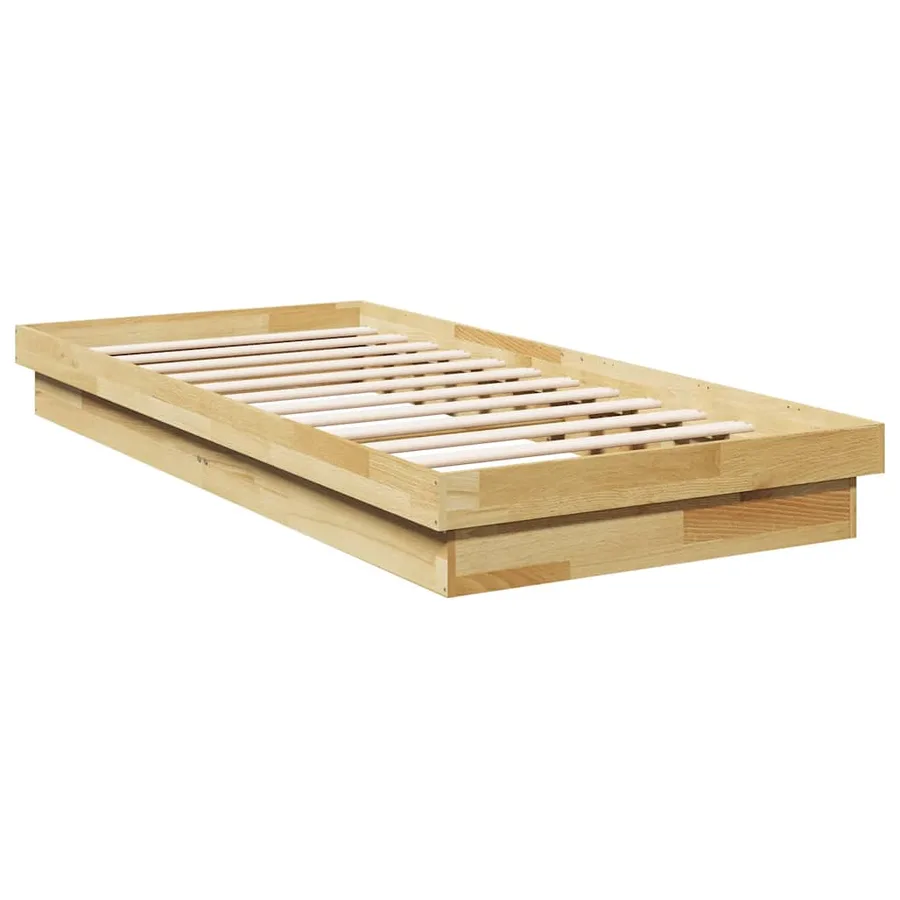 Cadre de lit sans matelas 90x190 cm Bois de chêne massif - 7