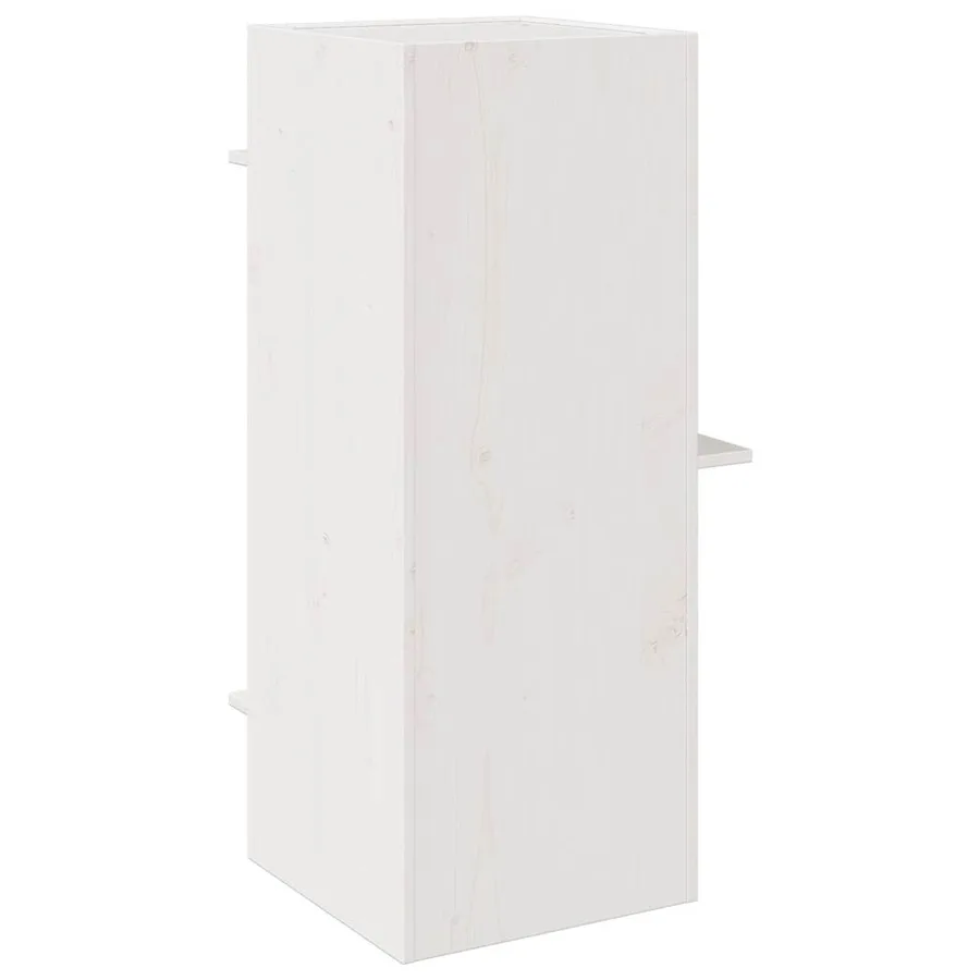 Maison pour chat blanc 43x43x90 cm bois de pin massif - 5