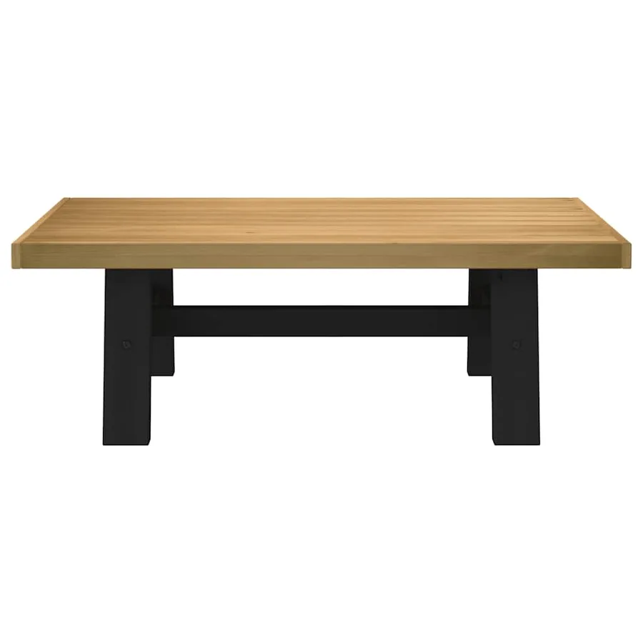 Table basse NOAIN pieds en forme de A 120x60x40 cm massif pin - 3