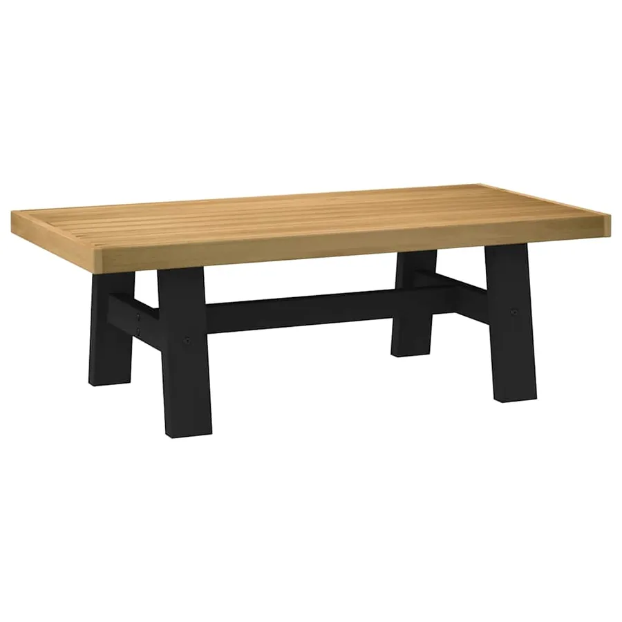 Table basse NOAIN pieds en forme de A 120x60x40 cm massif pin - 5