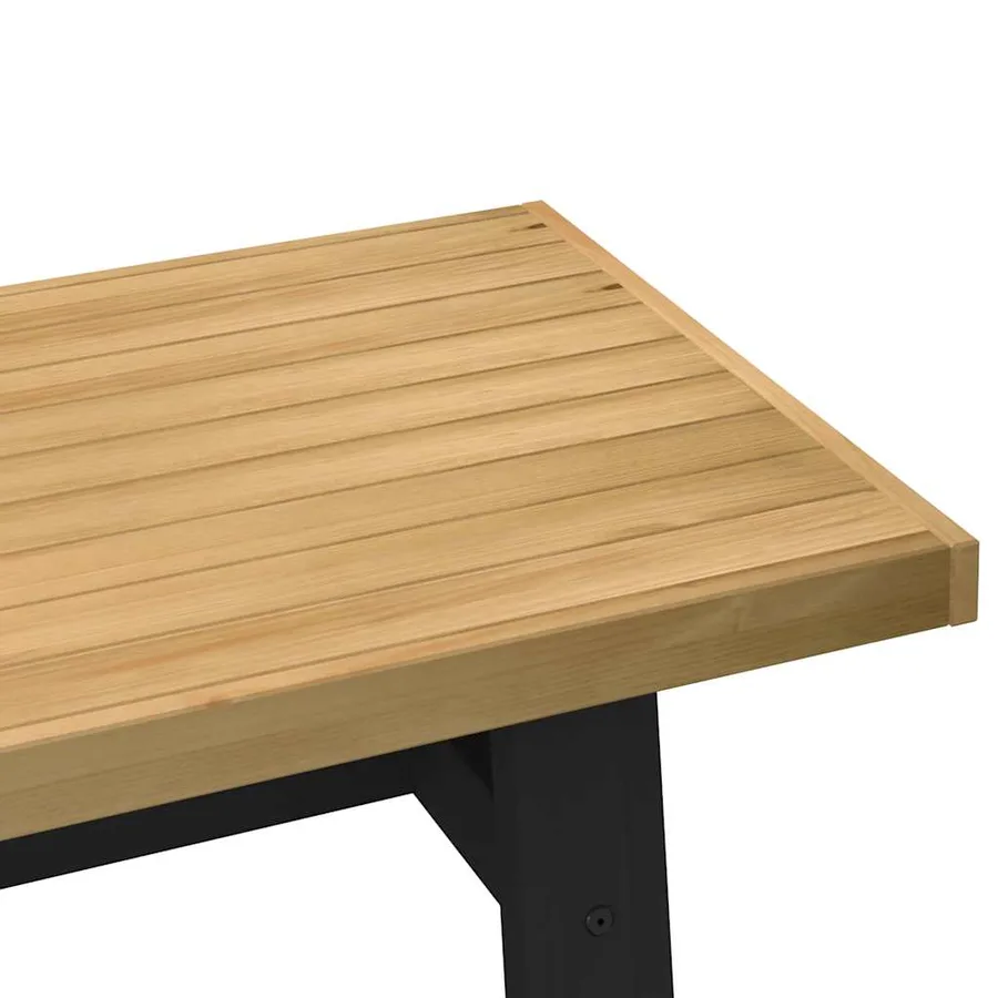Table basse NOAIN pieds en forme de A 120x60x40 cm massif pin - 6