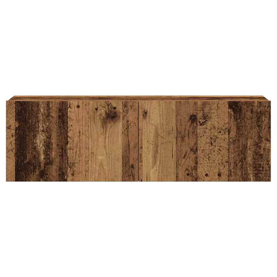 Ensemble de meuble TV mural 7 pcs vieux bois bois d'ingénierie - 7