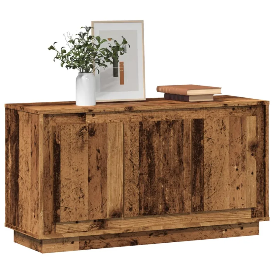 Buffet vieux bois 102x35x55 cm bois d'ingénierie - 3