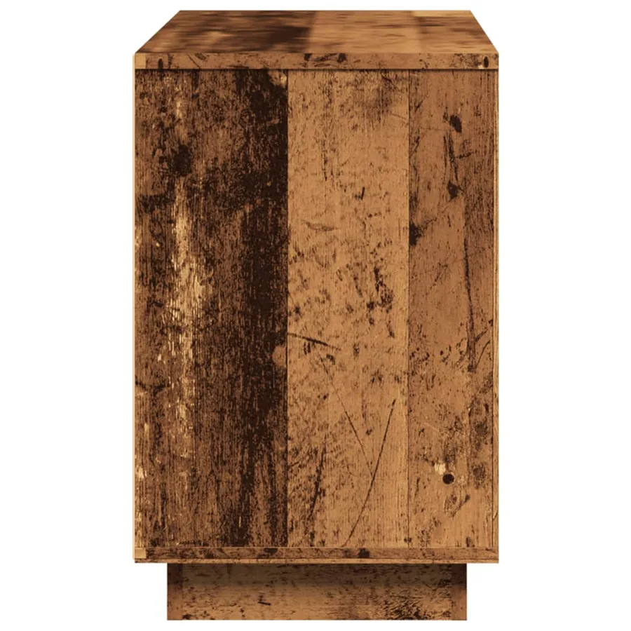 Buffet vieux bois 102x35x55 cm bois d'ingénierie - 5
