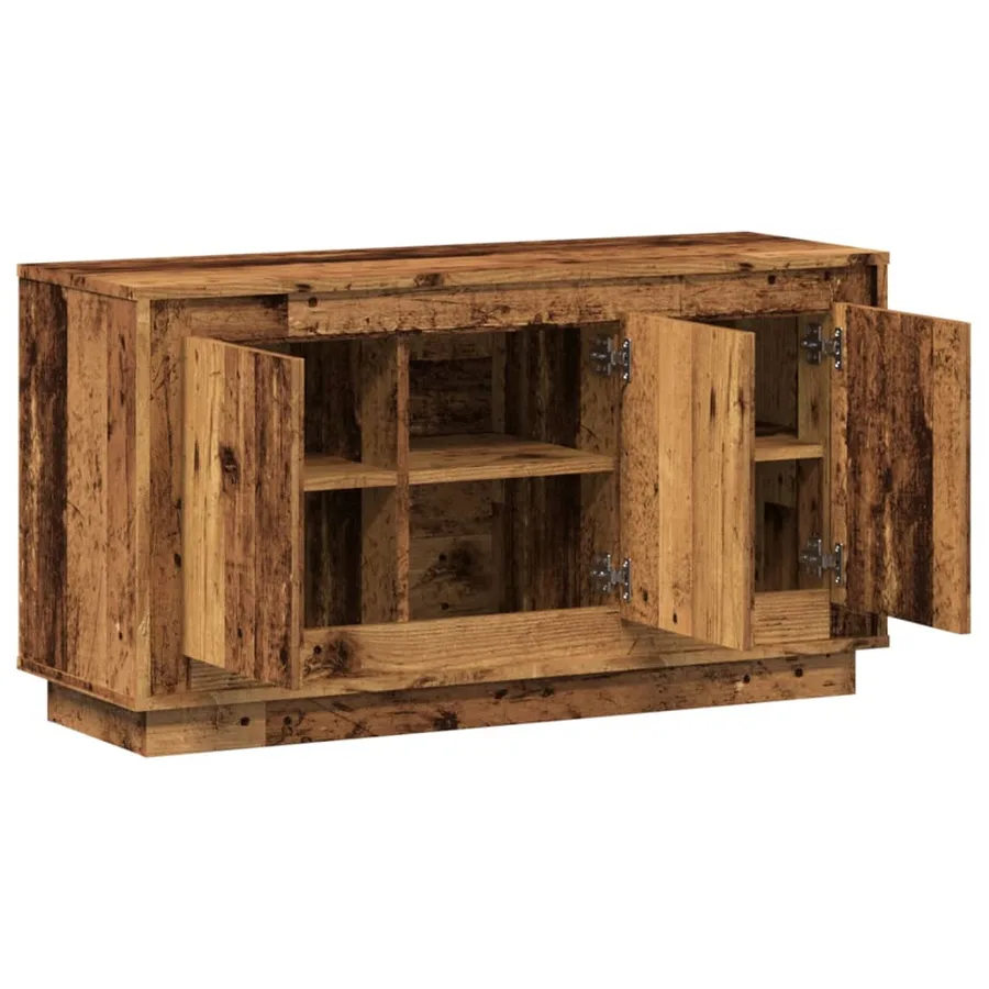 Buffet vieux bois 102x35x55 cm bois d'ingénierie - 7
