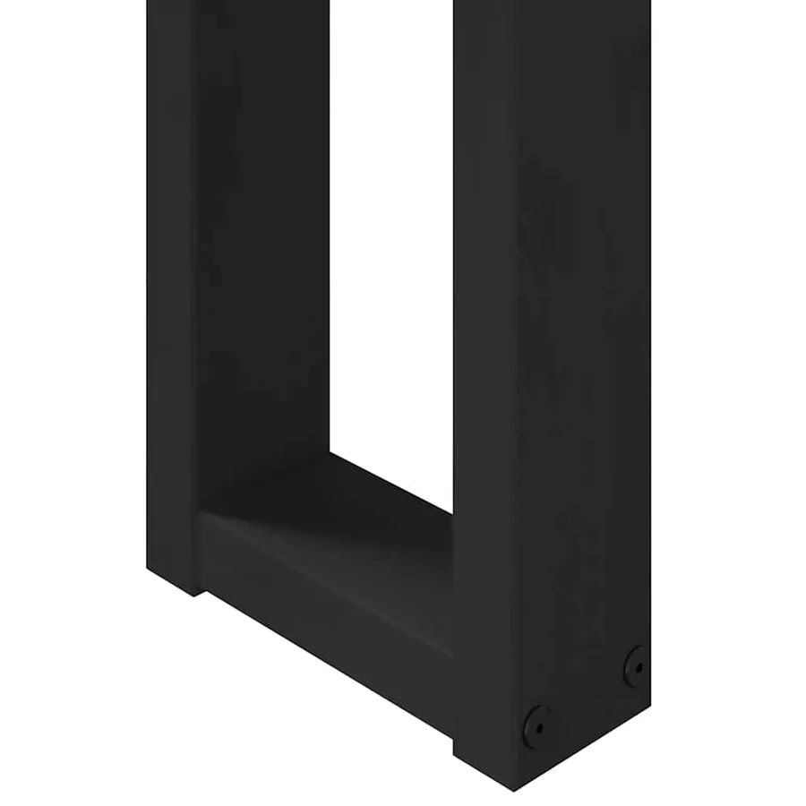 Table console NOAIN pieds en forme de U 120x30x75 cm massif pin - 7