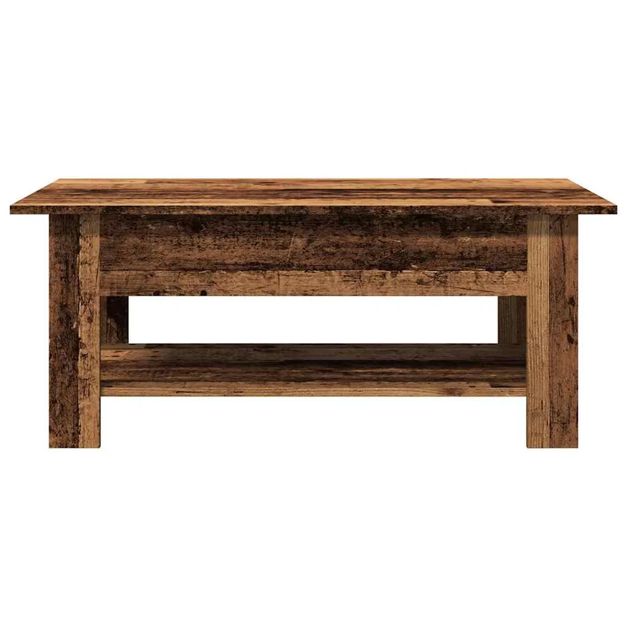 Table basse vieux bois 102x55x42 cm bois d'ingénierie - 4