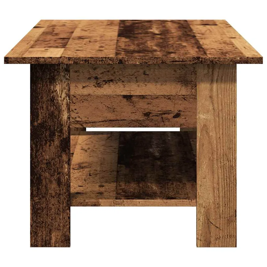 Table basse vieux bois 102x55x42 cm bois d'ingénierie - 6