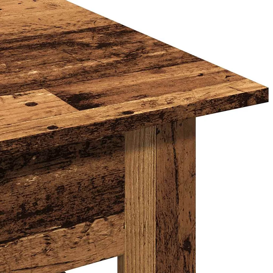 Table basse vieux bois 102x55x42 cm bois d'ingénierie - 7