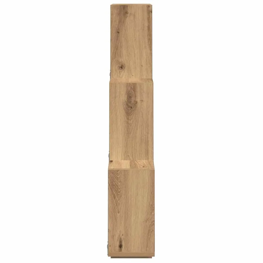 Étagère murale sous forme de cube chêne artisanal 78x15x93 cm - 5