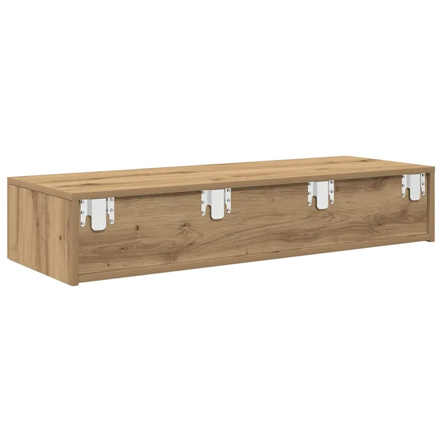 Étagère murale avec tiroirs chêne artisanal bois d'ingénierie - 6
