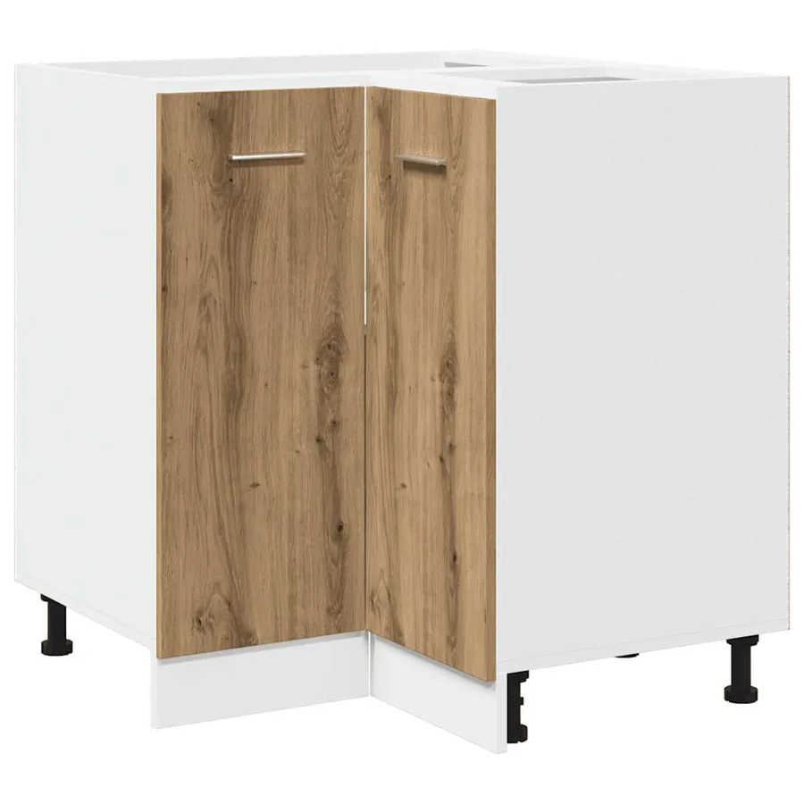 Ensemble de 11 meubles de cuisine "Lyon" en chêne artisanal - 5