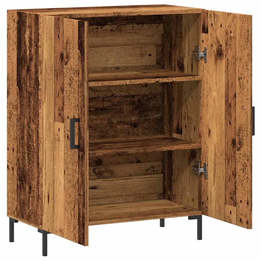 Buffet vieux bois 69,5x34x90 cm bois d'ingénierie - 7