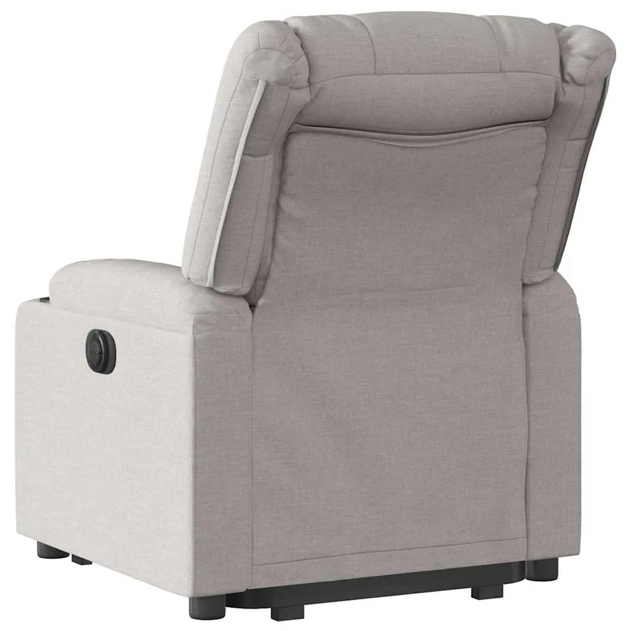 Fauteuil inclinable électrique gris nuage tissu - 8