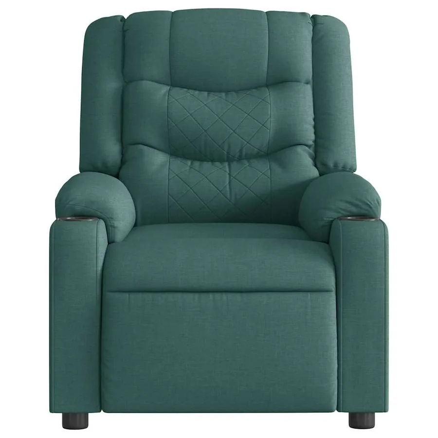 Fauteuil inclinable Vert foncé Tissu - 3