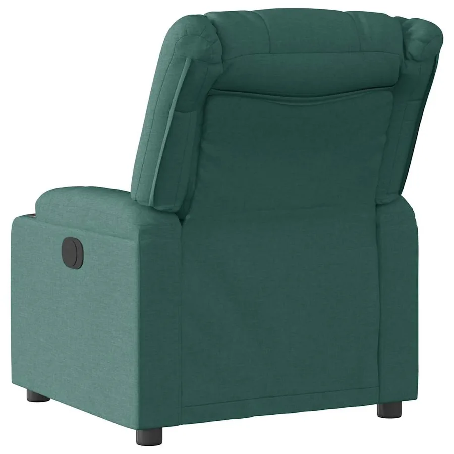 Fauteuil inclinable Vert foncé Tissu - 5