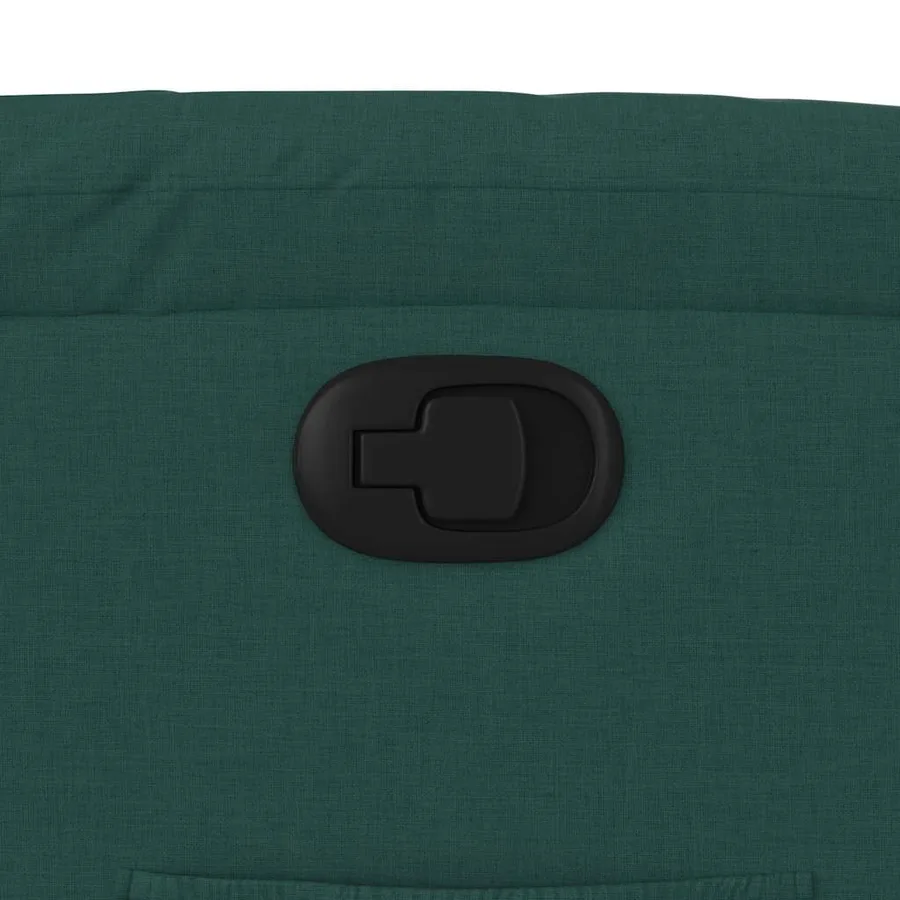 Fauteuil inclinable Vert foncé Tissu - 9