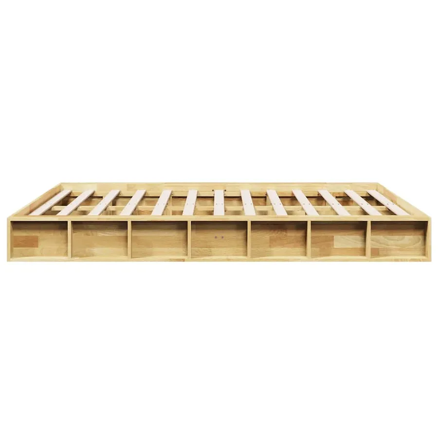 Cadre de lit sans matelas 140x200 cm bois massif de chêne - 7