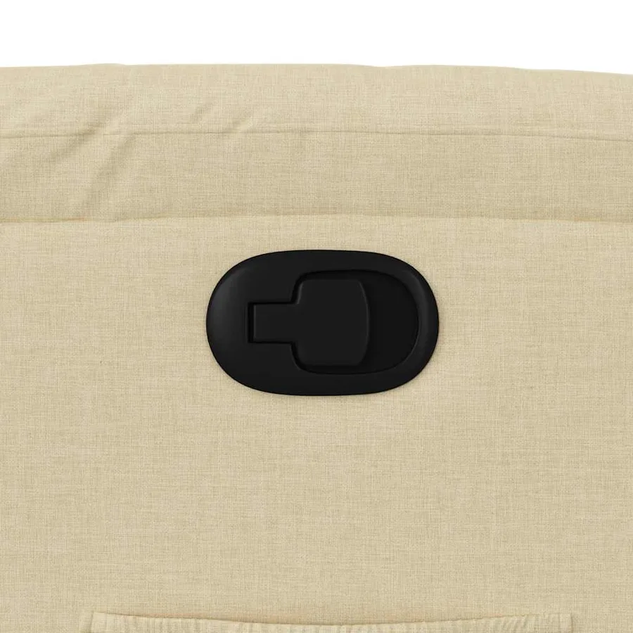 Fauteuil inclinable Crème Tissu - 9