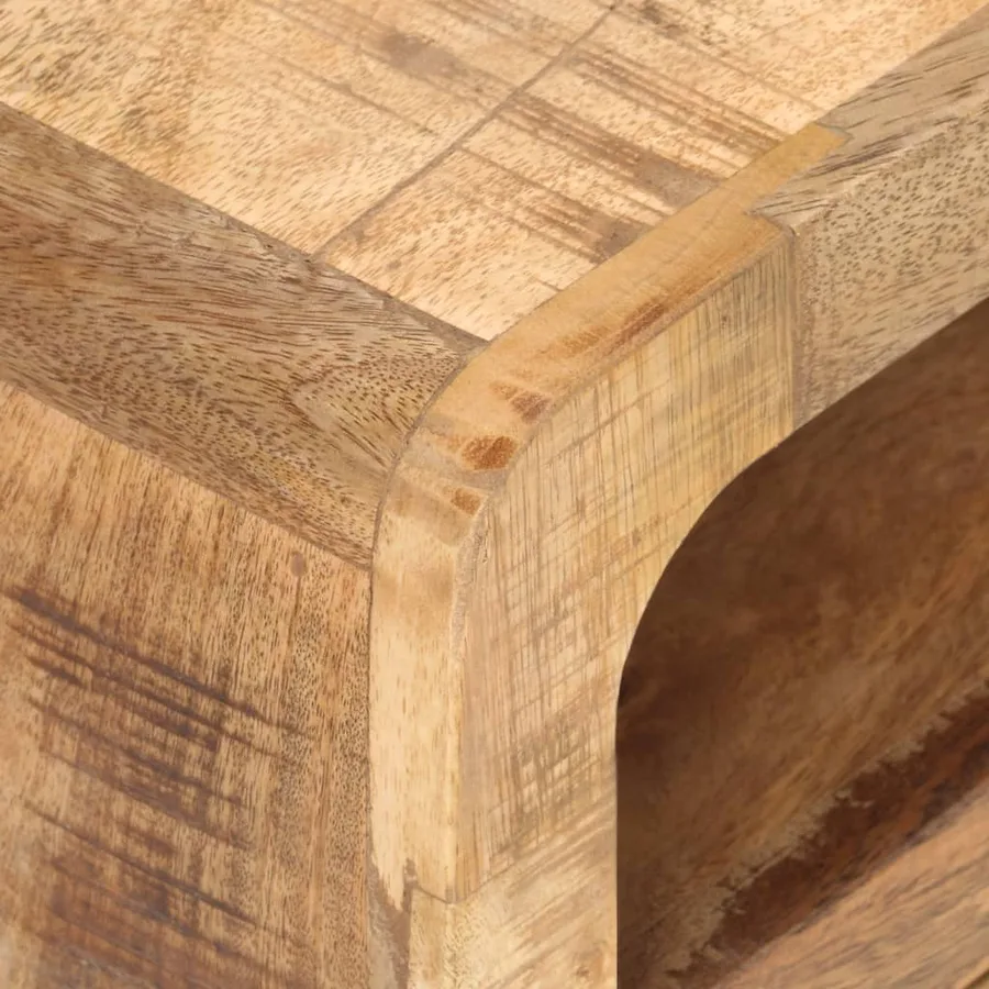 Meuble TV 117x30x41 cm Bois de manguier massif brut - 6