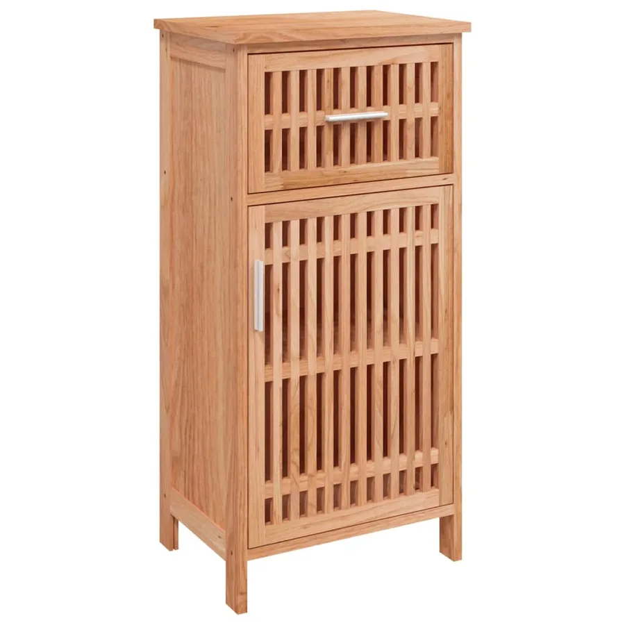 Armoire de salle de bain 42x29x82 cm Bois massif de noyer - 2