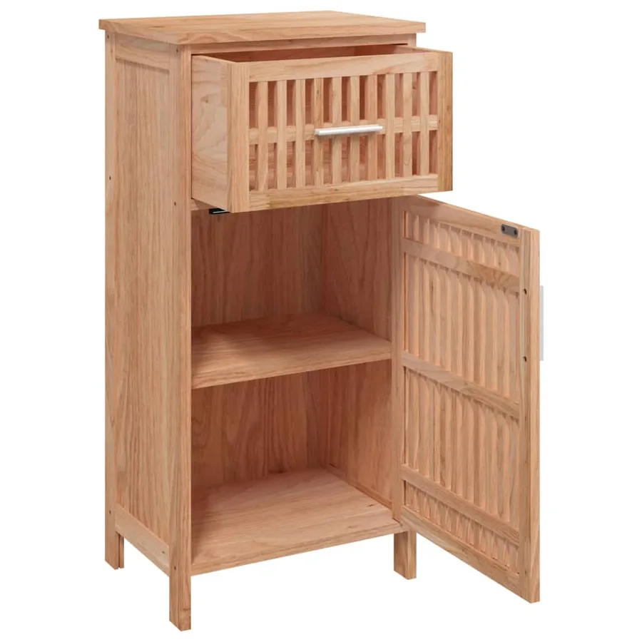 Armoire de salle de bain 42x29x82 cm Bois massif de noyer - 4