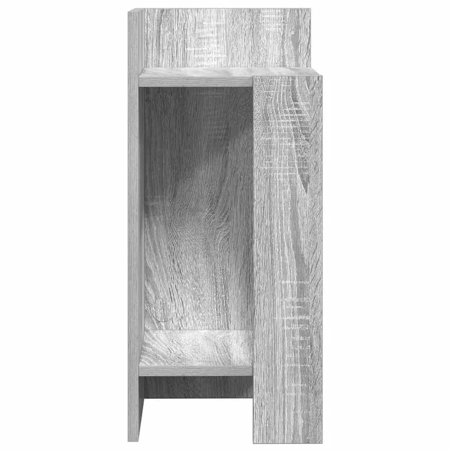 Table d'appoint avec étagère sonoma gris 25,5x27x60 cm - 5