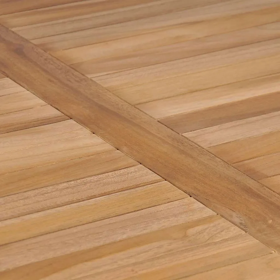 Table de jardin 80x80x77 cm Bois de teck solide - 3