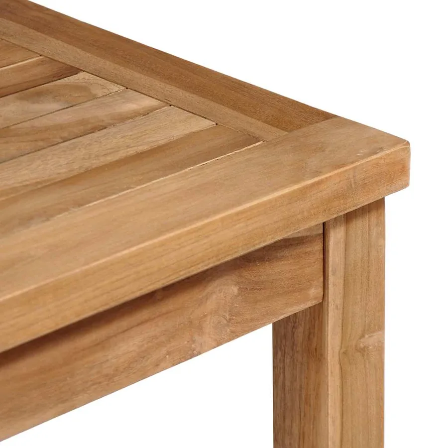 Table de jardin 80x80x77 cm Bois de teck solide - 4