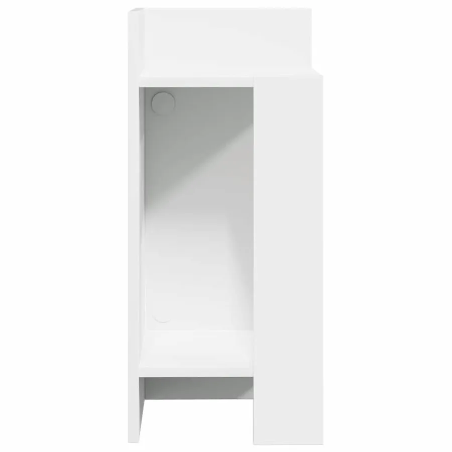 Table d'appoint avec étagère noir 25,5x27x60 cm - 5