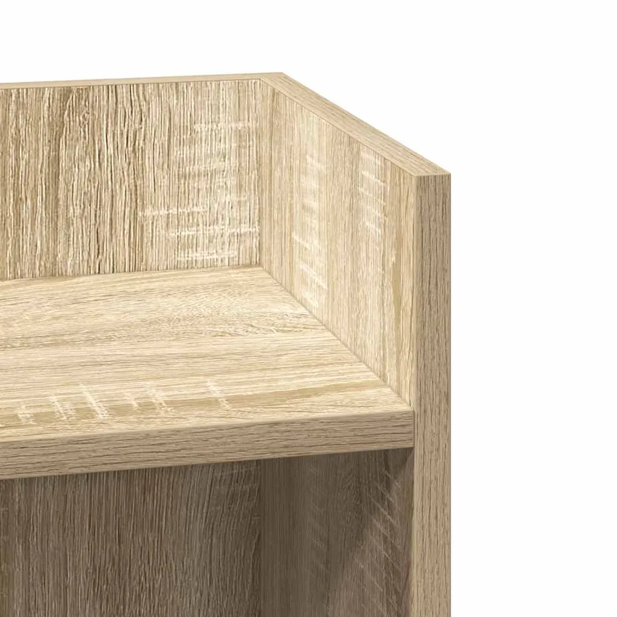 Table d'appoint avec étagère chêne sonoma 25,5x27x60 cm - 7