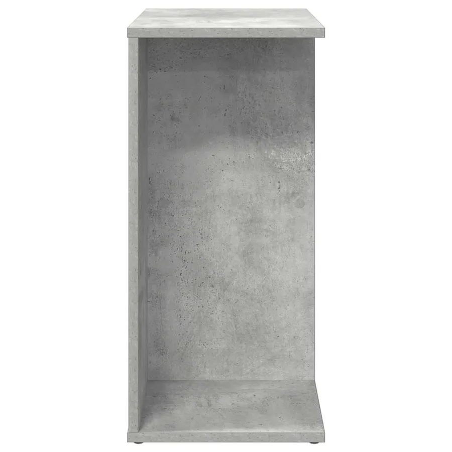 Table de chevet gris béton 46,5x29x61 cm bois d'ingénierie - 5