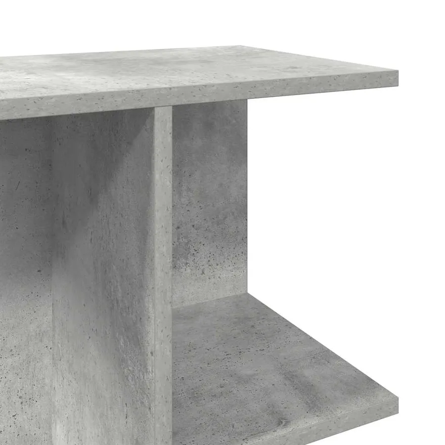 Table de chevet gris béton 46,5x29x61 cm bois d'ingénierie - 8