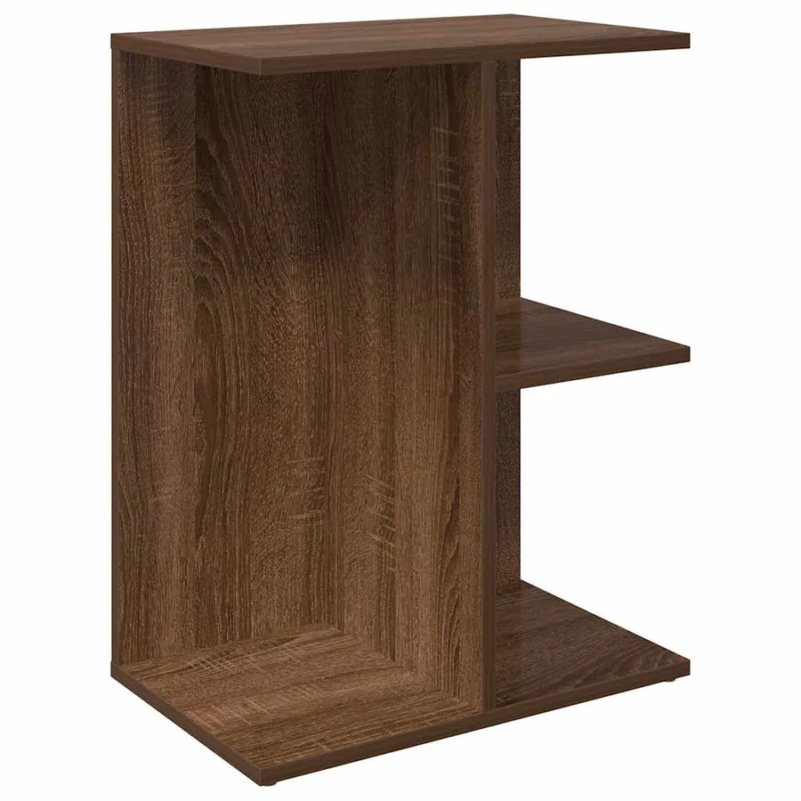 Tables de chevet 2 pcs chêne marron bois d'ingénierie - 5