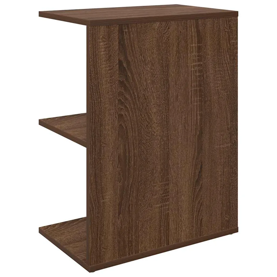 Tables de chevet 2 pcs chêne marron bois d'ingénierie - 7