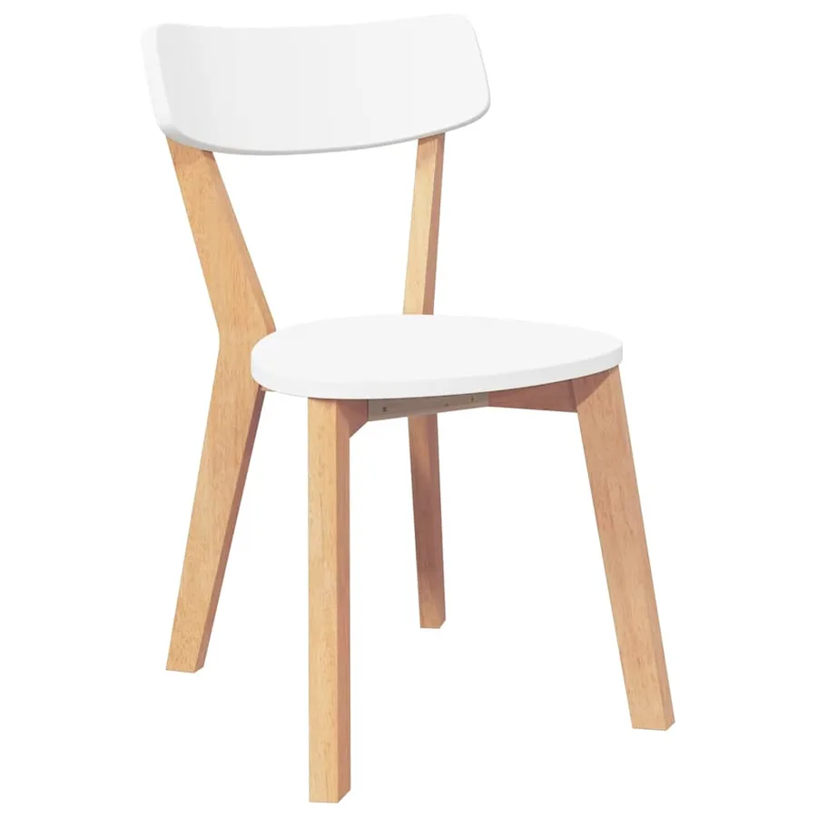 Chaises à manger 2 pcs bois massif caoutchouc - 4