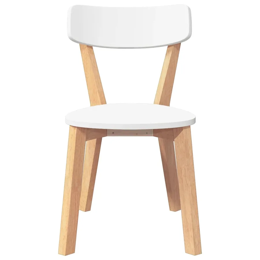 Chaises à manger 2 pcs bois massif caoutchouc - 5