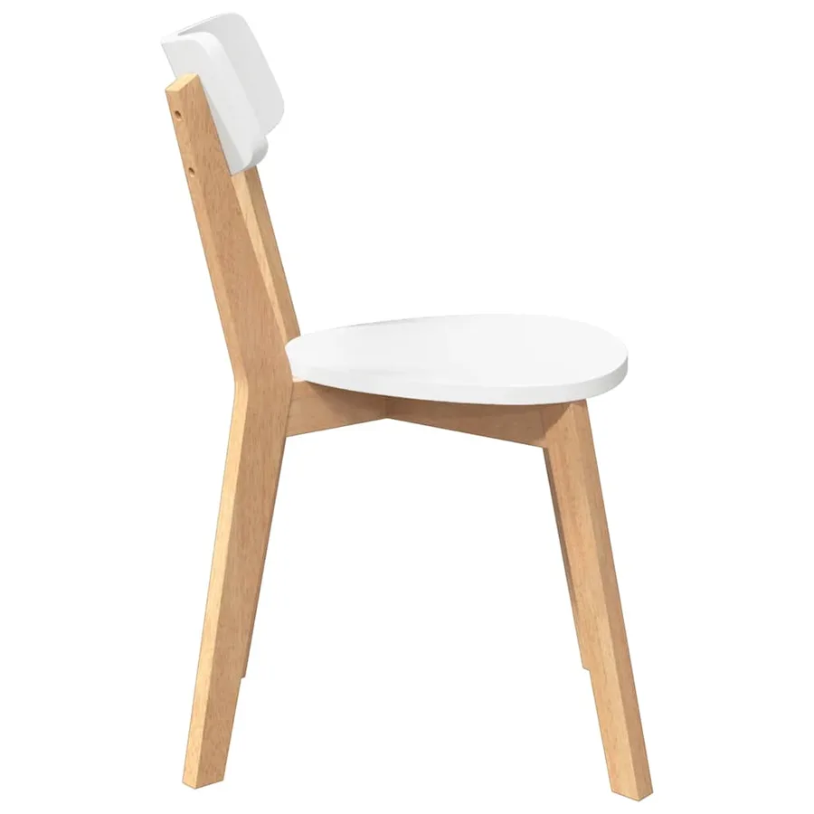 Chaises à manger 2 pcs bois massif caoutchouc - 6