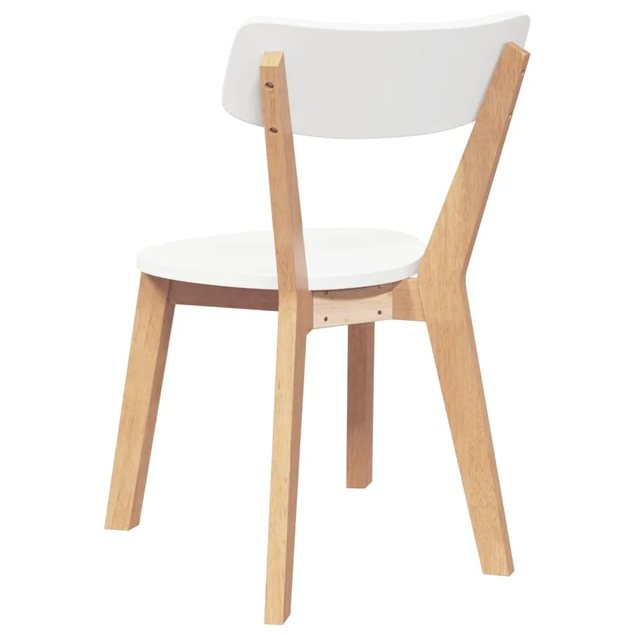 Chaises à manger 2 pcs bois massif caoutchouc - 7